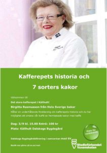 Kafferepets historia Birgitta Rasmusson 3 september
